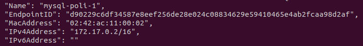 docker network inspect container